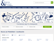 Tablet Screenshot of carreras-cursos-en-mexico.com